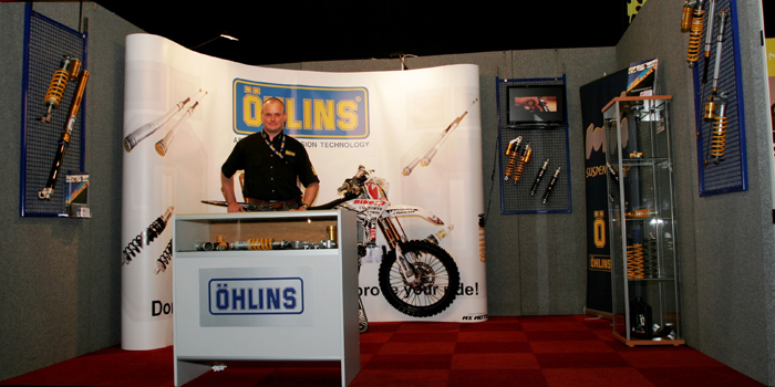 Mark Hammond at Ohlins Stand